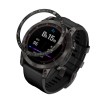 Rama Cadran Aluminiu Kwmobile Argintiu/Negru pt. Garmin Fenix 7 - Protectie Antizgarieturi