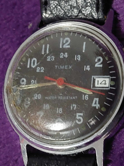 Ceas Militar de mana vechi/vintage de colectie,ceas de mana TIMEX-mecanic,Water