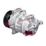 Compresor aer conditionat Audi A1 (8X), 2010-2018, motor 1.2 TFSI, 63kw, 1.4 TFSI, 90/136kw, benzina; 1.6 TDI, 66/77kw, 2.0 TDI, 105kw, diesel, rola
