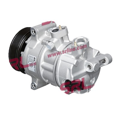 Compresor aer conditionat Audi A1 (8X), 2010-2018, motor 1.2 TFSI, 63kw, 1.4 TFSI, 90/136kw, benzina; 1.6 TDI, 66/77kw, 2.0 TDI, 105kw, diesel, rola foto