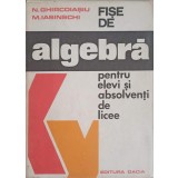 FISE DE ALGEBRA PENTRU ELEVI SI ABSOLVENTI DE LICEE-N. GHIRCOIASIU, M. IASINSCHI-301972