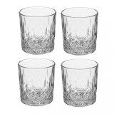 Set 4 Pahare Whisky si Cocktail, 300ml, 8.5x9 cm, SG