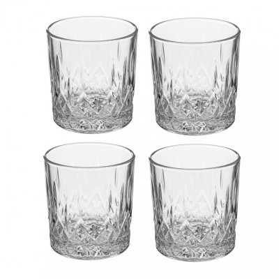 Set 4 Pahare Whisky si Cocktail, 300ml, 8.5x9 cm, SG foto