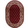 Covor Oval Model Bisericesc Lotos 15033-210, Marime 80 x 150 cm, Grena, Rosu, Inaltime Fir 8 mm, Antialergic, Polipropilena, Manastire, Biserica, Alta