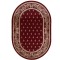 Covor Oval Model Bisericesc Lotos 15033-210, Marime 80 x 150 cm, Grena, Rosu, Inaltime Fir 8 mm, Antialergic, Polipropilena, Manastire, Biserica, Alta
