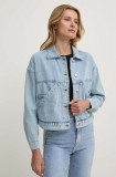 Answear Lab geaca jeans femei, de tranzitie, oversize