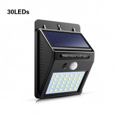 Lampa solara, 30x LED lumina rece, baterie 1200mAH, IP 65 foto