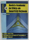 REVISTA ACADEMIEI DE STIINTE ALE SECURITATII NATIONALE , NR. 2, 2018