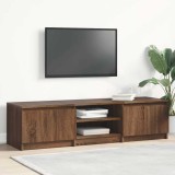 vidaXL Comodă TV, stejar maro, 140x40x35,5 cm, lemn prelucrat