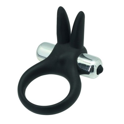 Inel cu Vibratii Toyz4Lovers &amp;quot;Rabbit&amp;quot; Negru## foto