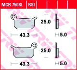 Set placute frana fata-spate TRW MCB750SI - KTM Mini Adventure 50 Senior (04-07) - SX 50 (06-23) - SX 50 Mini (17-23)