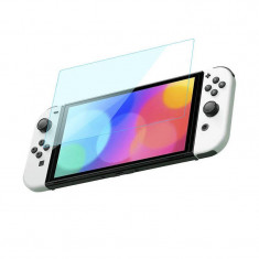 Folie de protectie Edman 9H Premium, sticla securizata, pentru Nintendo Switch OLED, 0.33 mm, Transparent, pachet 3 bucati