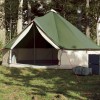 VidaXL Cort de familie Tipi pentru 6 persoane, verde, impermeabil 94585