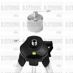 Adaptor Trepied 5/8 la 1/4 ideal pentru camere foto sau nivele laser foto