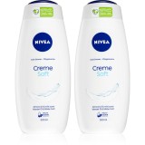 NIVEA Creme Soft gel calmant pentru dus ambalaj economic 2 x 500 ml