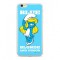 HUSA CAPAC TPU / GLASS, THE SMURFS 029, APPLE IPHONE 7 / 8 PLUS CU LICENTA, BLISTER