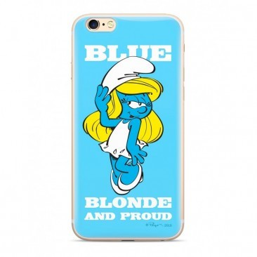 HUSA CAPAC TPU / GLASS, THE SMURFS 029, APPLE IPHONE 7 / 8 PLUS CU LICENTA, BLISTER