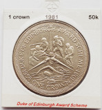 1892 Insula Man 1 crown 1981 Duke of Edinburgh Award Scheme km 75, Europa