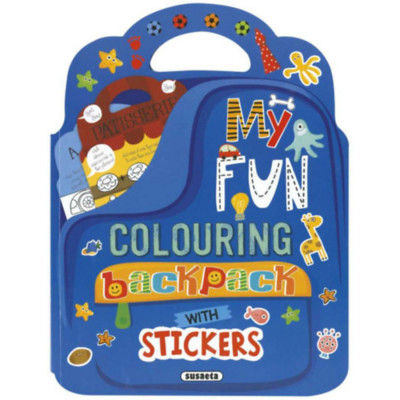 My Fun Colouring Backpack with Stickers - Boys foto