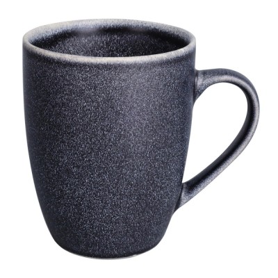 Cana D4112B, portelan, gri inchis, 360 ml foto