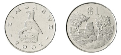 Zimbabwe 2002 - 1 dollar UNC foto
