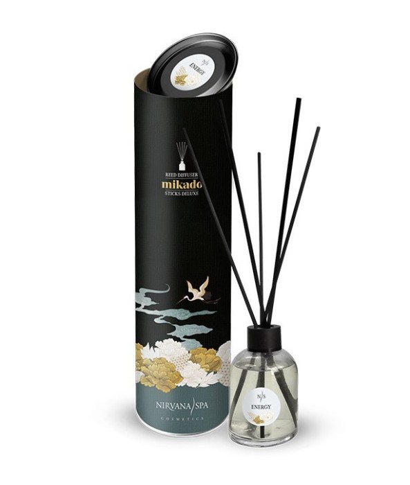 Odorizant cu betisoare pentru casa, Mikado Energy, 100 ml, Nirvana Spa
