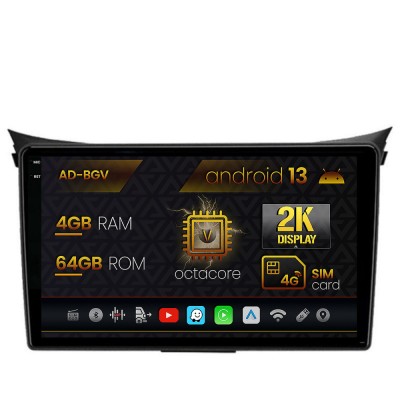 Navigatie Hyundai I30 (2012-2016), Android 13, V-Octacore 4GB RAM + 64GB ROM, 9.5 Inch - AD-BGV9004+AD-BGRKIT216V2 foto