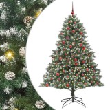 VidaXL Brad de Crăciun artificial cu 300 LED Verde 126 x 126 x 180 cm 3395233