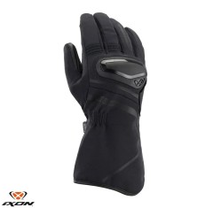 Manusi barbati pentru scuter - motocicleta Touring/Adventure Mid-season textil/piele Ixon model Drizzle MS culoare: negru &ndash; degete tactile (manusi lun