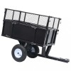 VidaXL Remorcă basculantă mașină de tuns iarba, &icirc;ncărcătură 150 kg 92449