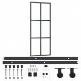Cumpara ieftin Usa glisanta cu set feronerie, 76x205 cm, sticla ESG/aluminiu