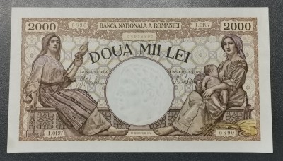 Rom&amp;acirc;nia 2000 Lei 1941 UNC foto