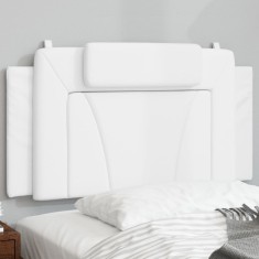 vidaXL Pernă pentru tăblie pat, Viana, alb, 100 cm, piele artificială 374775