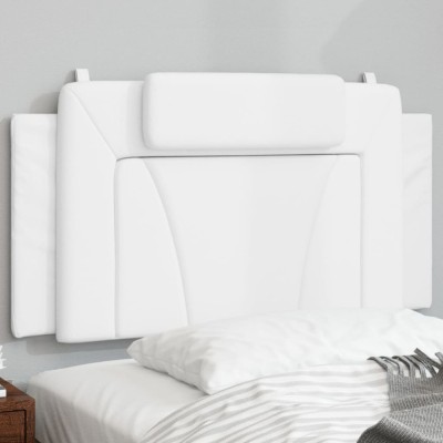 vidaXL Pernă pentru tăblie pat, alb, 100 cm, piele artificială foto