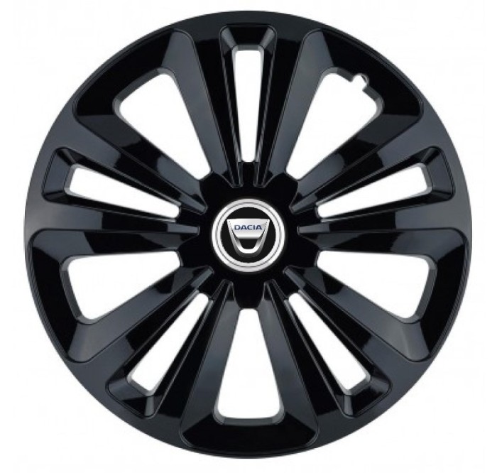 Set 4 Capace Roti, potrivite jantelor de R16, pentru Dacia, model terra negru