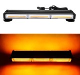 Rampa girofar cu magneti, 44cm cu bara dubla stroboscop, 12V-24V, prindere magnetica, lumina galbena
