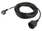 Prelungitor electric PVC negru 10m 10A, Goobay