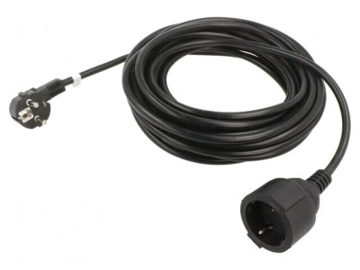 Prelungitor electric PVC negru 10m 10A foto