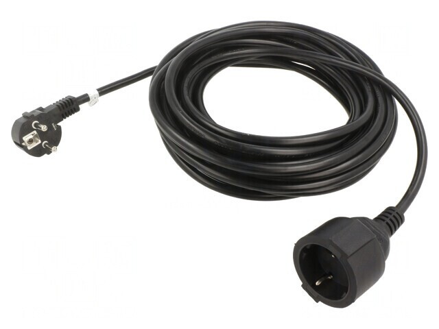 Prelungitor electric PVC negru 10m 10A