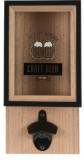 Cumpara ieftin Desfacator si cutie pentru depozitare capace Craft Beer, 15.3x8.3x30 cm, lemn, Excellent Houseware