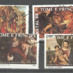 Sao Tome e Principe 1988 Paintings, Religion, used M.269