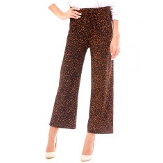 L679-99 Pantaloni evazati, model animal print