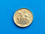200 Lire 1995 San Marino-AUNC-RAR-in realitate arata bine!
