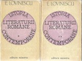 Cumpara ieftin Istoria literaturii romane contemporane E. Lovinescu Editura Minerva 1973 Vol 1 Vol 2 Critica Literara