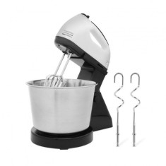 Mixer cu Bol din Otel Inoxidabil, Putere 180W, 7 Viteze, cu 2 Palete de Amestecare si 2 Brate pentru Framantat Aluatul