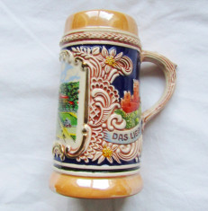 Halba Beer Stein Wien Schloss Schonbrunn.Impecabila foto