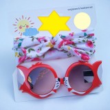 Set bentita si ochelari de soare - Sunny roses (Marime Disponibila: 12-18 luni, Superbaby