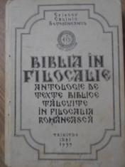 BIBLIA IN FILOCALIE VOL.2 ANTOLOGIE DE TEXTE BIBLICE TALCUITE IN FILOCALIA ROMAN foto