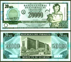 Paraguay 2005 - 20000 guaranies UNC foto