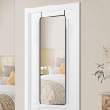 SONGMICS Oglinda mare de perete sau usa, rama aluminiu si sticla securizata, 120x40 cm, negru Household NewTrend